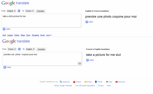 Google считает, что французы грязны