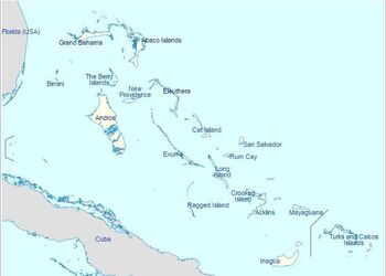 Багамські острови, або Співдружність Багамських Островів (, на південний схід від півострова Флорида, з населенням 391 232 чоловік (дані на 2016 рік)