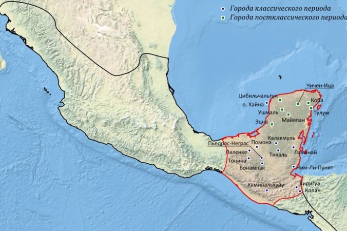 Два стародавніх міста майя в джунглях Мексики