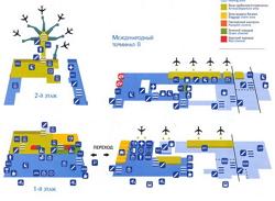 Міжнародний аеропорт Внуково (Moscow Vnukovo Airport) -   скачати схему   Код IATA: VKO   Розташування: 11 км від Московської кільцевої автодороги   Офіційний сайт:   Довідка: +7 (495) 937 55 55   В аеропорту Внуково ви зможете знайти представників таких прокатних компаній, як Europcar, Hertz, Avis і Sixt